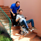 montascale a ruote modulabile ksp